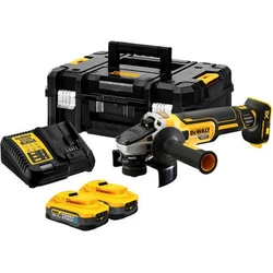 DEWALT DCG405S2T-QW 18V XR 125mm Cordless Brushless Angle Grinder with 2x3.5Ah Batteries and Charger
