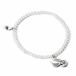 Harry Potter Bracelet The Carat Shop Ltd Semi Precious Stone Golden Snitch Charm
