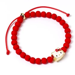 The Carat Shop Ltd Hello Kitty Red Bead Bracelet