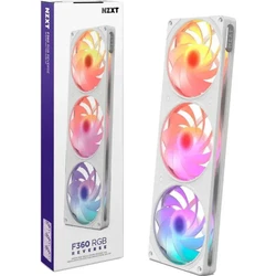 NZXT F360 RGB 140mm Θερμικός Ανεμιστήρας Case (Λευκή Έκδοση) με RGB Φωτισμό