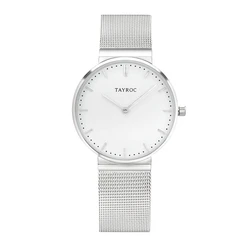 Tayroc Men's Watch TY144 42mm Silver/Grey Stainless Steel Bracelet Quartz