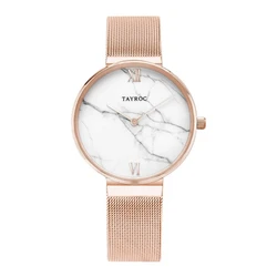 Tayroc Women's Watch TY152 36mm Pink Stainless Steel Bracelet
