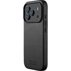 Mujjo Leather Back Cover 1mm Black for iPhone 17 Pro