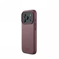 Mujjo Leather Back Cover 1mm Red (iPhone 17 Pro)