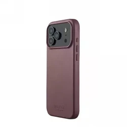 Mujjo Leather Back Cover 1mm Red for iPhone 17 Pro Max