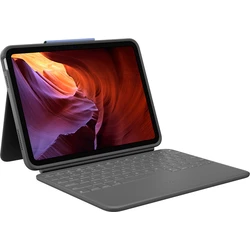 Logitech Rugged Folio Graphite - Θήκη με Πληκτρολόγιο για iPad 10,9" (10η γενιά, A16)