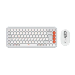 Logitech Pop Icon Combo Ασύρματο Bluetooth Σετ Πληκτρολόγιο & Ποντίκι US Λευκό