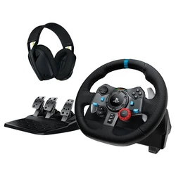 Logitech Driving Force G29 + Pedals + G435 Headset Accessory Bundle (991-000539)