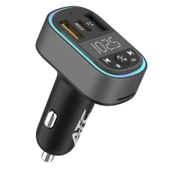 ATC-CA07 Μεταδότης FM Αυτοκινήτου με USB-A & USB-C 35W, Υποδοχή TF/SD
