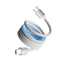 ATC-C6 Magnetic Charging & Data Cable Type-C to Lightning 27W 1m White - Atc