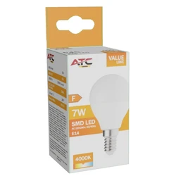 ATC SMD Λαμπτήρας LED Globe P45 E14 7W 4000K 600lm