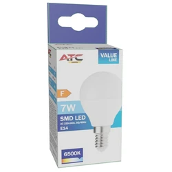 ATC SMD Λαμπτήρας LED Globe P45 7W E14 6500K 600lm