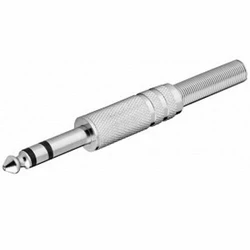 Φίς 6.3mm Stereo Μεταλλικό Αρσ.