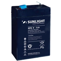 Sunlight Lead Acid Battery 6V 2.8Ah
