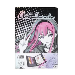 AS HappiHobbi: Art Journal - Manga (Σετ Art Journal & μαρκαδόρων)