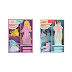 HappiHobbi Μαγνητικό Παιχνίδι Κατασκευών Dress Up Fashion Girl & Πριγκίπισσα (AS COMPANY)