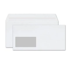 Default Typotrust White Mailing Envelope with Left Window 115x230 3007 TYP3007