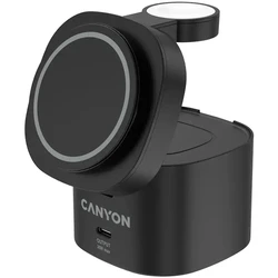 Canyon OnCharge 405 - 30W ασύρματος σταθμός φόρτισης 4 σε 1 με φορτιστή 65W, μαύρο