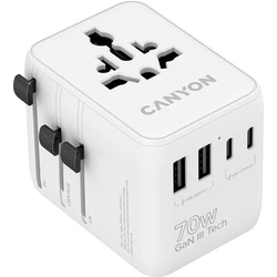 CANYON OnTour 70 Ταξιδιωτικός Αντάπτορας EU/UK/US/AUS 70W Λευκό