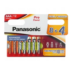 Panasonic Alkaline Pro Power AAA 1.5V 12 Pack