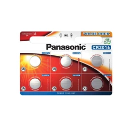 Panasonic Μπαταρίες Λιθίου CR2016 3V 6τμχ