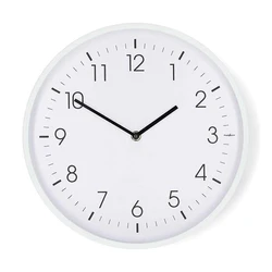 NEDIS Wall Clock Silent White CLWA1226WT