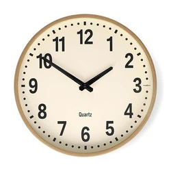 Wall Clock NEDIS Silent Beige