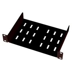 Lanview Ράφι 1 τμχ για Rack 19" - Μαύρο (Μοντέλο RA10100BL)