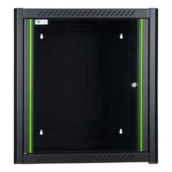 Lanview Επιτοίχια Καμπίνα Rack 12U 60x45x64.5cm Μαύρο