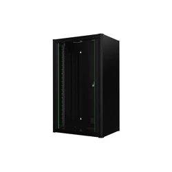 Lanview Επιτοίχια Καμπίνα Rack 20U 60x45x100cm Μαύρο RWM20U45BL