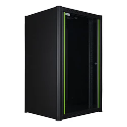 Lanview Επιτοίχια Καμπίνα Rack 20U 60x56x100cm Μαύρο RWM20U56BL