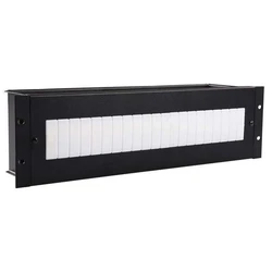 Lanview 3U 19" Ηλεκτρική Μονάδα DIN Rail Μαύρη - RAX630BL