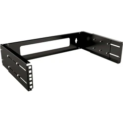 Lanview Πλαίσιο 19" 2U Ρυθμιζόμενου Βάθους Open Frame για Τοίχο - Μαύρο (Σετ 2 τεμ.)