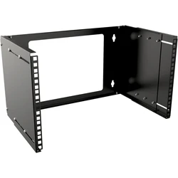 Lanview Επιτοίχια Καμπίνα Rack 6U Μαύρο