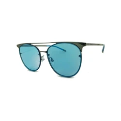 Ana Hickmann Women's Sunglasses Silver Metal Frame Blue Lens HI3042-5702A