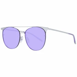Ana Hickmann Women's Sunglasses Silver Metal Frame Purple Lens HI3042 03A