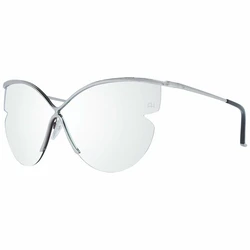 Ana Hickmann Women's Sunglasses with Silver Metal Frame and Silver Mirror Lens AH3173 03B