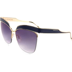 Ana Hickmann Women's Sunglasses AH3179‑6206A — Purple Metal Frame with Purple Mirror Lenses
