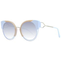 Ana Hickmann Women's Sunglasses White Frame Brown Gradient Lens AH3180 P02