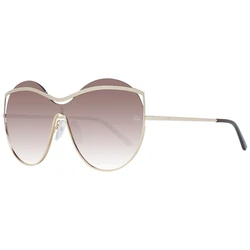 Ana Hickmann Women's Sunglasses AH3182 04A – Gold Metal Frame, Brown Degraded Lenses (Category 2), 54mm