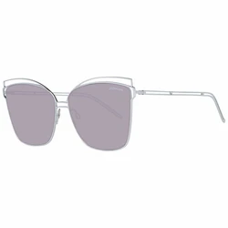 Ana Hickmann Women's Sunglasses Silver Metal Frame with Purple Gradient Lenses HI3049 03B (61/15/145)