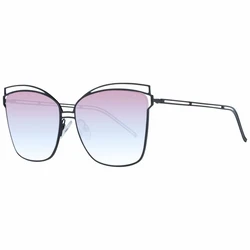 Ana Hickmann Women's Sunglasses Black Metal Frame Purple Gradient Lens HI3049 09B