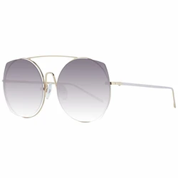 Ana Hickmann Women's Sunglasses HI3067 04A - Gold Metal Frame, Purple Gradient Lenses