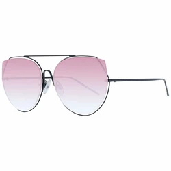 Ana Hickmann Women's Sunglasses Black Metal Frame Pink Gradient Lens HI3068-5809A