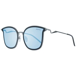 Ana Hickmann Women's Sunglasses Black Frame Blue Mirrored Lens HI3065 02A (HI3065-5502A)