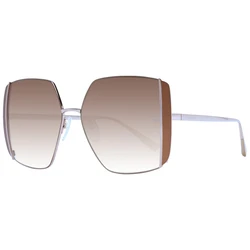 Ana Hickmann Women's Sunglasses Pink Gold Metal Frame with Brown Gradient Lens AH3189 05B