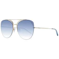 Ana Hickmann Women's Sunglasses with Gold Metal Frame and Blue Degrade Lenses HI3076 04F