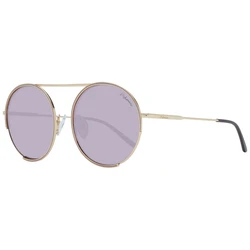 Ana Hickmann Women's Sunglasses Gold Metal Frame with Purple Lenses HI3082 13A