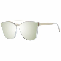 Ana Hickmann Women's Sunglasses Gold Frame with Green Mirror Lens HI9081 66T03