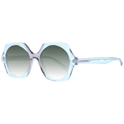 Ana Hickmann Women's Sunglasses HI9143 P03 - Blue Acetate Frame, Green Degraded Lenses
